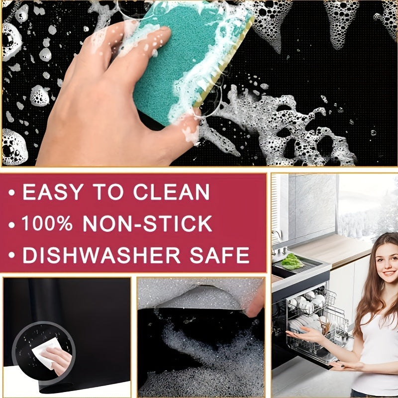 High temperature-resistant barbecue mat non-stick reusable easy to clean oven grill baking pans durable kitchen accessory