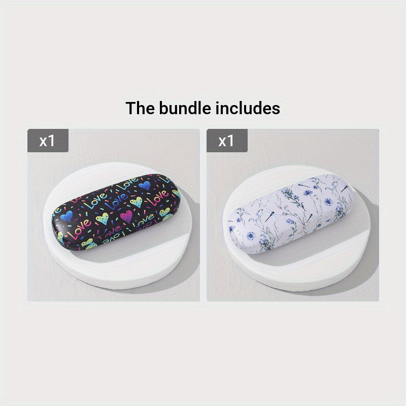 Ayollar uchun maxsus ishlab chiqilgan rang-barang bosma dizaynlar va qiziqarli naqshlar bilan bezatilgan ko'zoynaklar va quyosh ko'zoynaklari uchun himoya saqlash qutisi. Qattiq qopqoq ko'zoynaklaringizni xavfsiz va zamonaviy saqlashni ta'minlaydi.