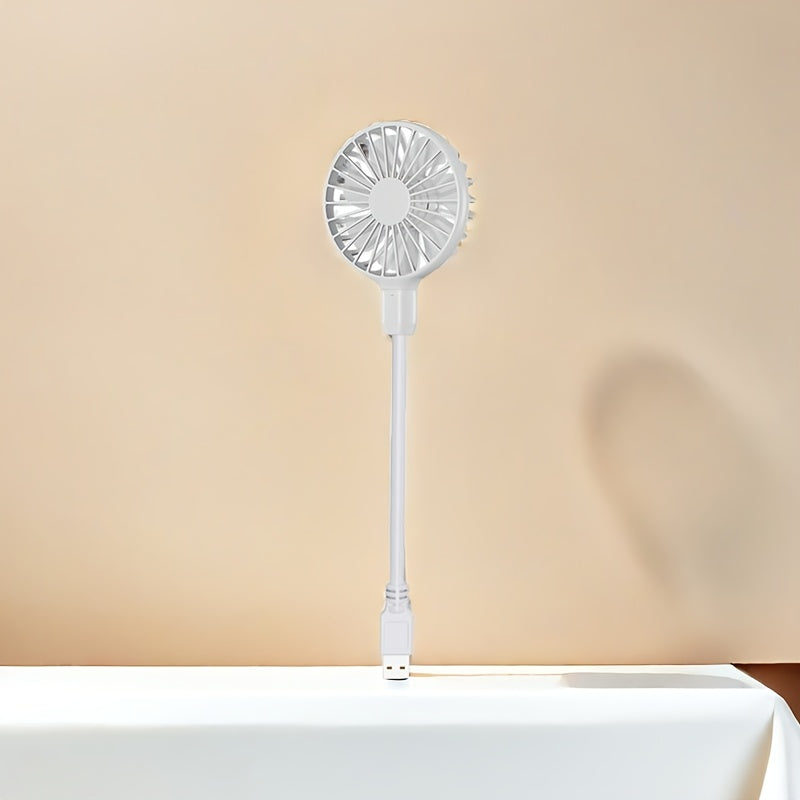 Portable USB Mini Fan for Travel Camping Outdoor and Desktop Use Quiet Compact ABS