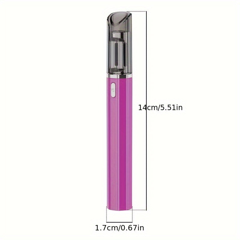 360° burilishli elektr nail kesuvchi qalam USB qayta zaryadlanuvchi 200mAh litiy polimer avtomatik tirnoq tozalash uchun xavfsizlik qoʻriqchisi bilan