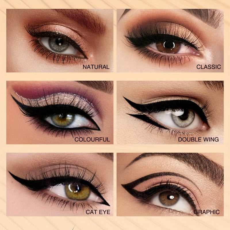 Bolígrafo delineador líquido impermeable para mujer, a prueba de manchas y de larga duración