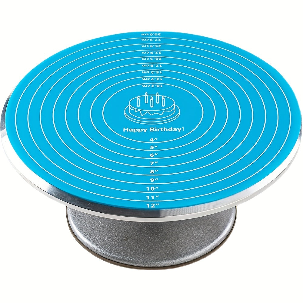 Round Silicone Cake Turntable Mat 29.97cm Non-Stick Non-Slip Baking and Heat Insulation Mat