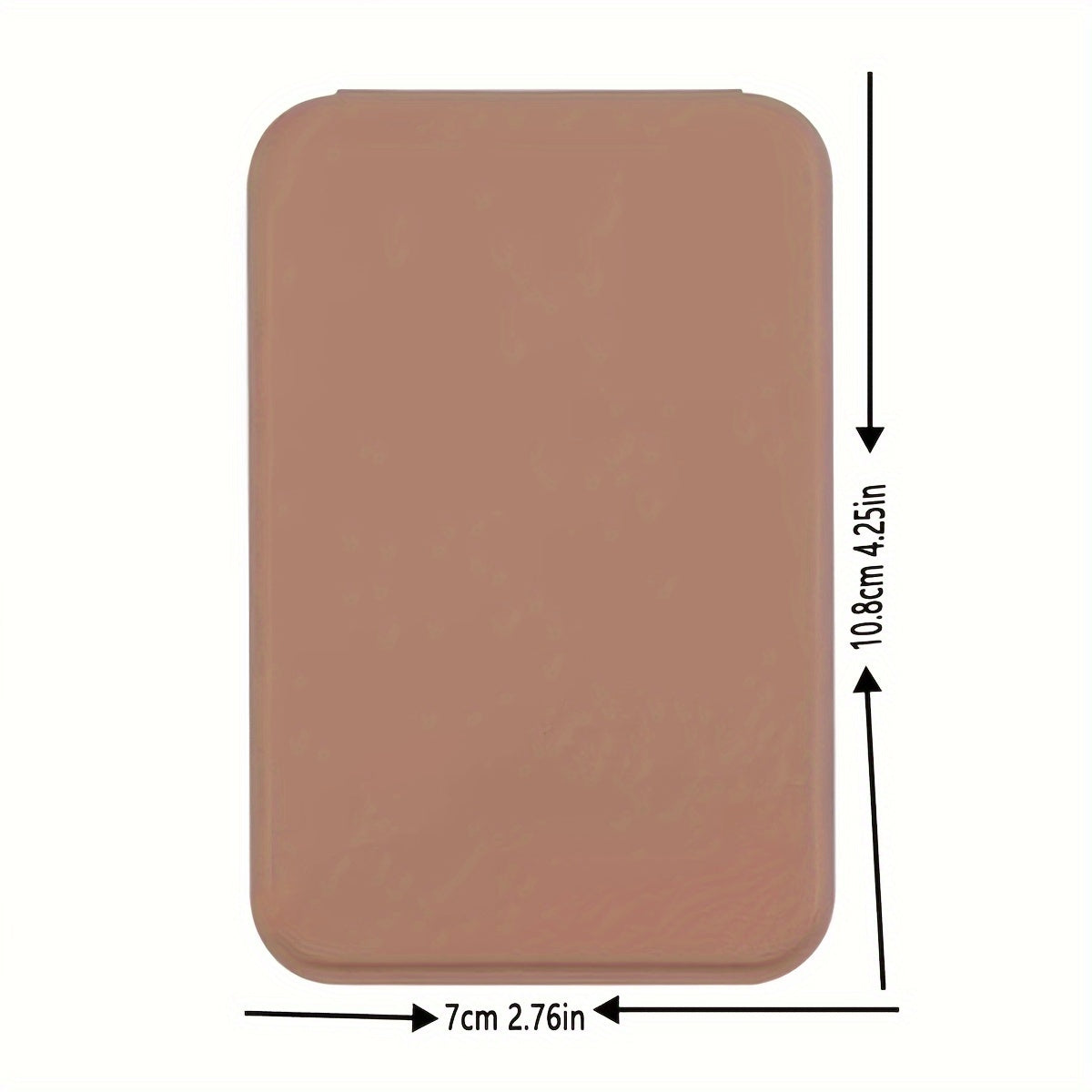 Women Foldable Makeup Mirror 4.25-Inch Compact Light Pink Floral