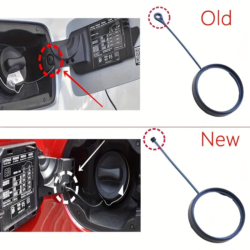 Universal Black Fuel Cap with Anti-Lost Rope for Car Fuel Tank