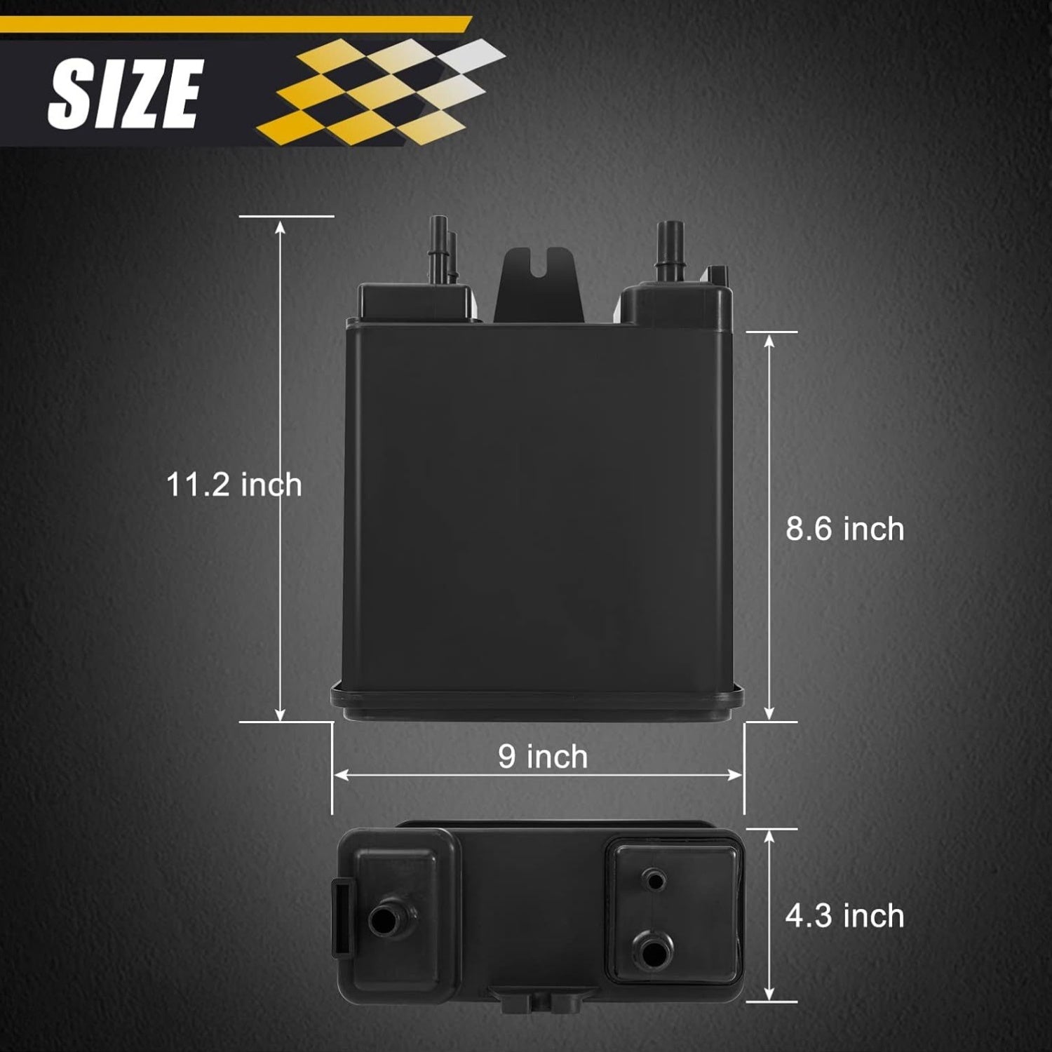 Запасной канистр для парового системы выбросов газа для внедорожника и грузовика