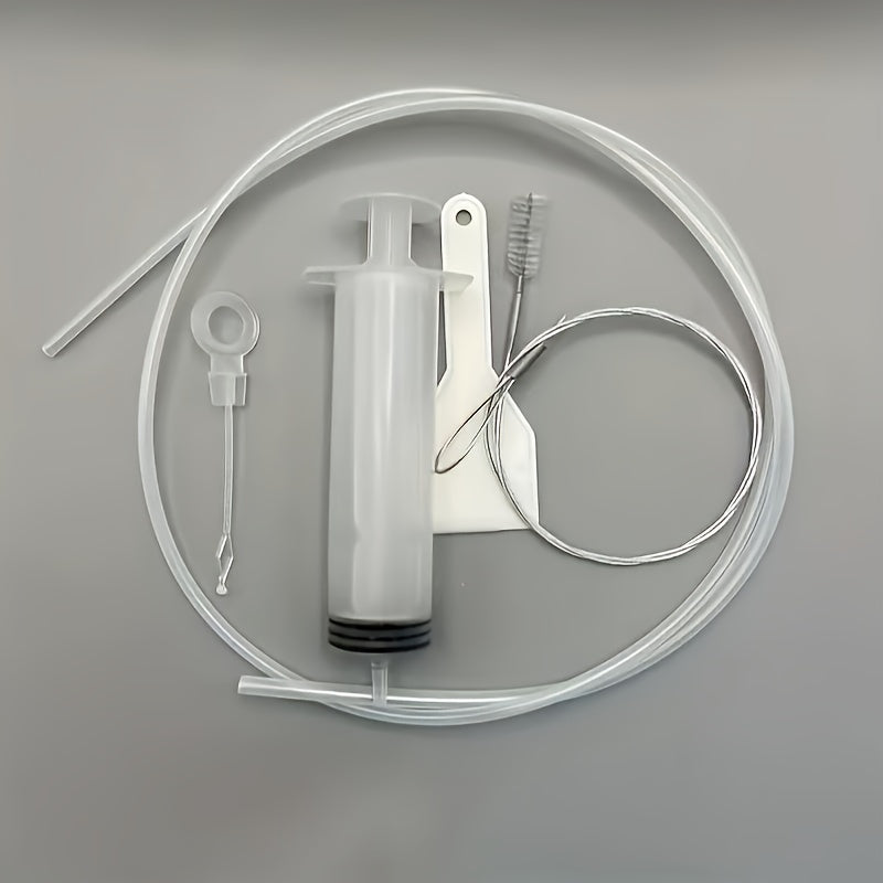 Набор инструментов для удаления засоров в сливе холодильника, 5 шт., гибкая щетка, шприц, скребок