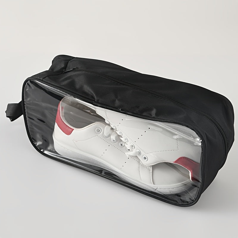 Lightweight Waterproof Shoe Storage Bag for Travel Gym Closet Green Black