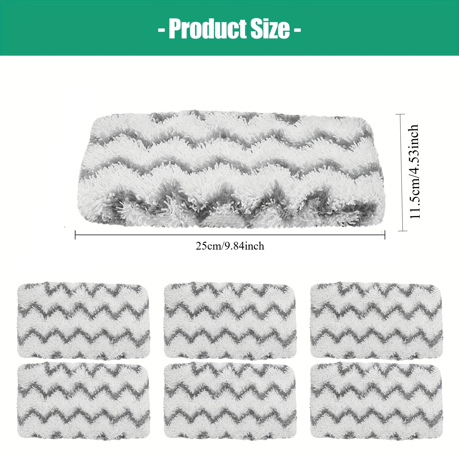 2 piezas de fundas de repuesto para trapeador plano de terciopelo coral, poliéster, para limpieza de suelos secos y húmedos