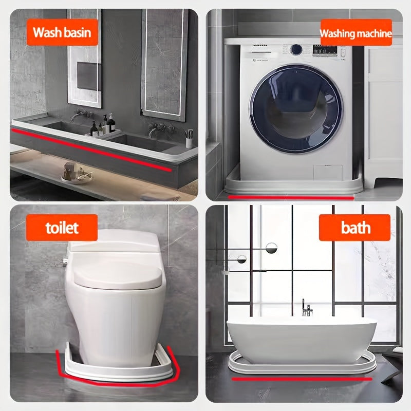 Silicone Bathtub Shower Stopper Prevents Splashing and Flooding Bathroom Accessory