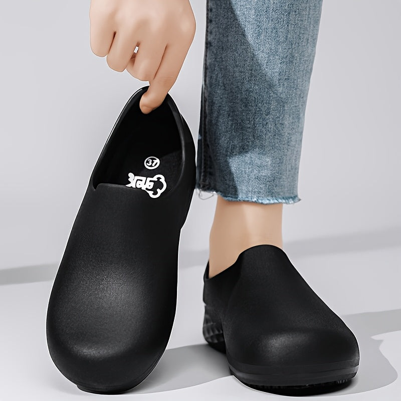 Women's Non-Slip Chef Shoes with Cushioned Insole, Rubber Sole, Breathable