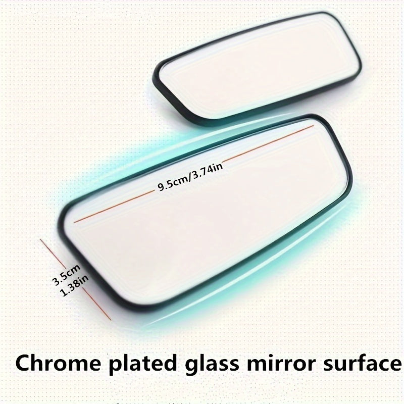 2 Packs Car Side Blind Zone Rearview Mirrors Adjustable Wide-Angle Parking Mirrors