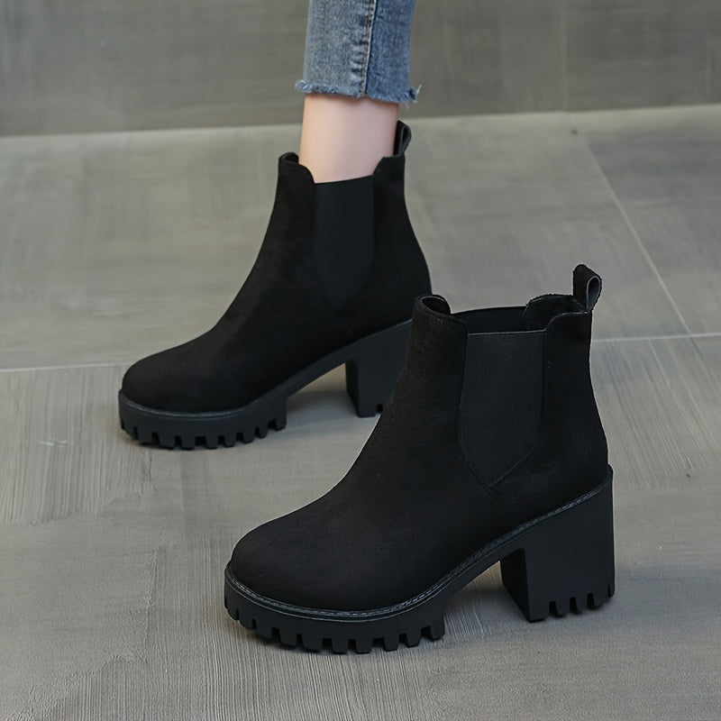 Women's Ankle Boots Leather Casual Short Shoes for Autumn Winter All Seasons