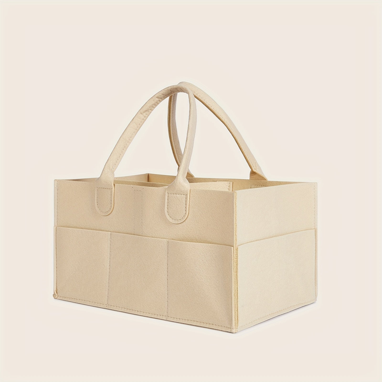 Portable Felt Diaper Bag for New Moms Compact Baby Bag with Diaper Storage