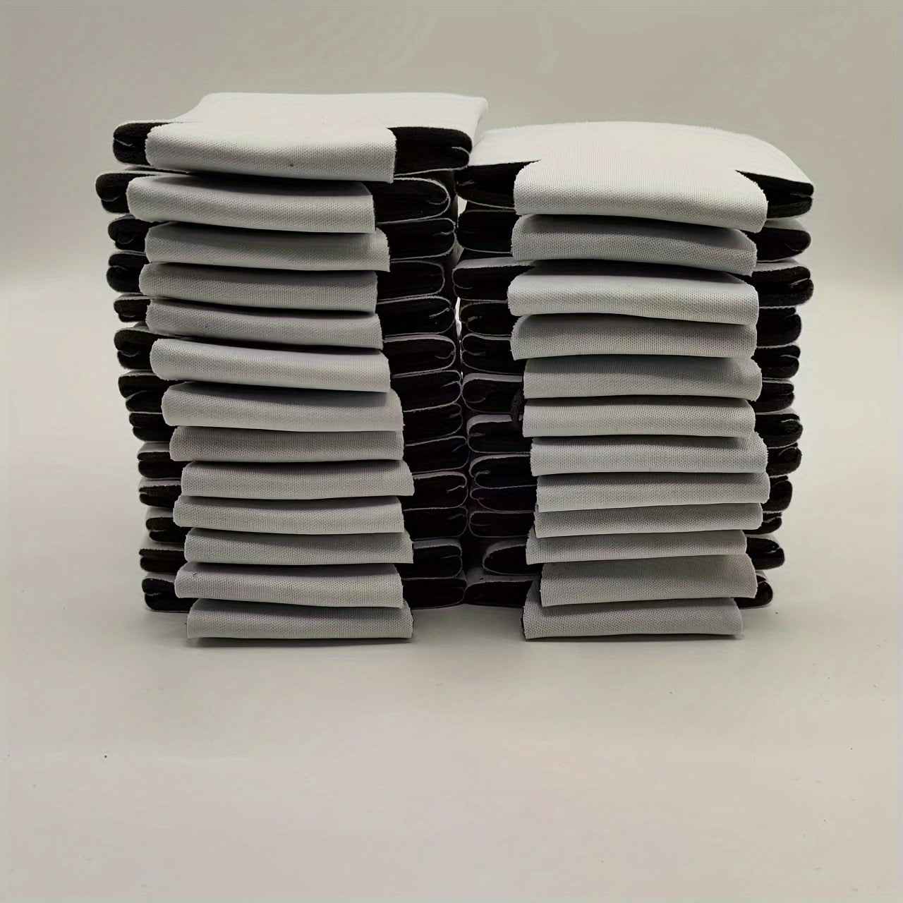 25 Black and White Can Cooler Sleeves for 12oz and 16oz Cans, Party and Outdoor Use