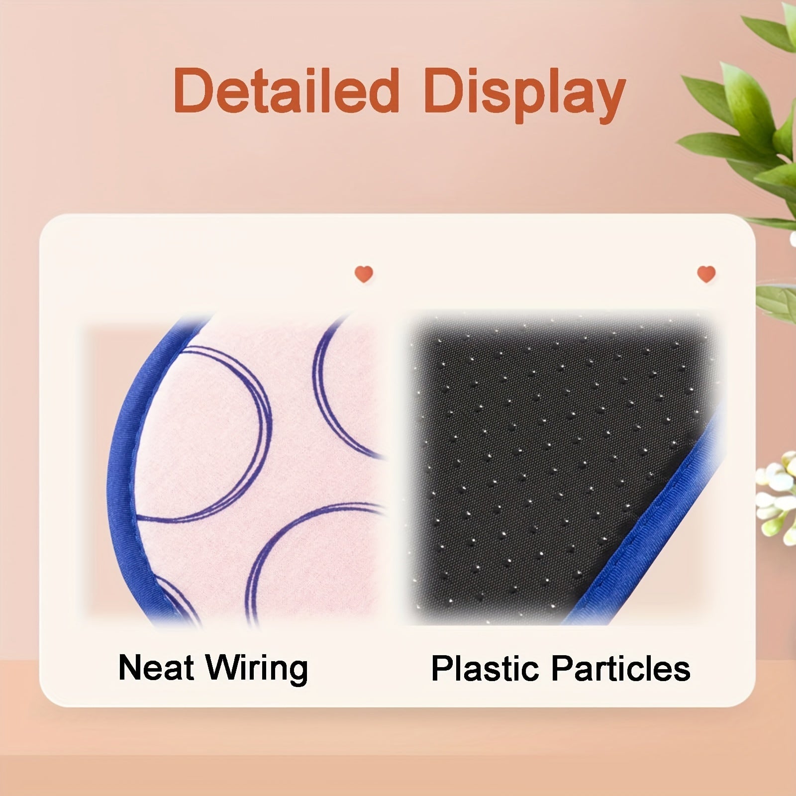 Portable Ironing Pad with 6 Layers of Protective Fabric, Concentric Circle Pattern, for Flat Surfaces