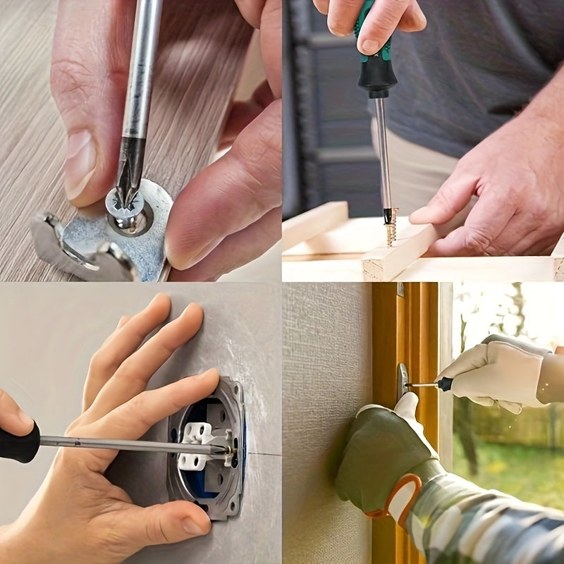 10Pcs Screwdriver Set Flat Phillips Magnetic Household Hand Tools