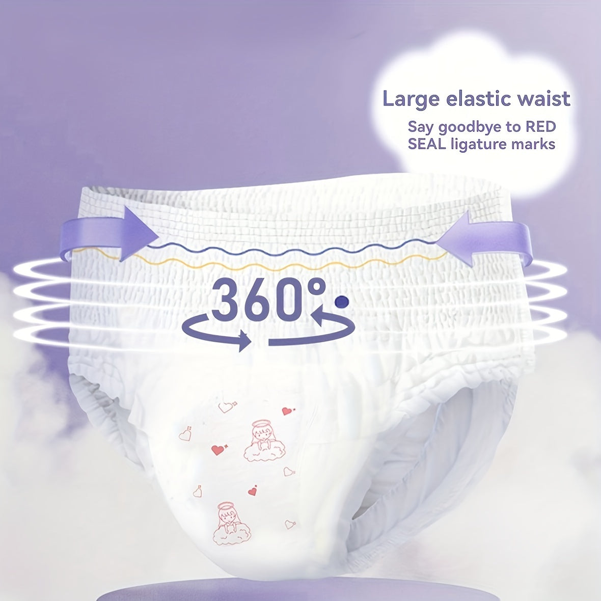 Women’s Leak-Proof Cotton Menstrual Panties for Overnight Use Breathable Absorbent