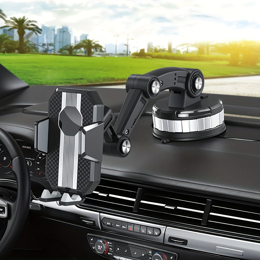 Car Mount Mobile Phone Holder For Vehicles Retractable Adjustable Suction Cup