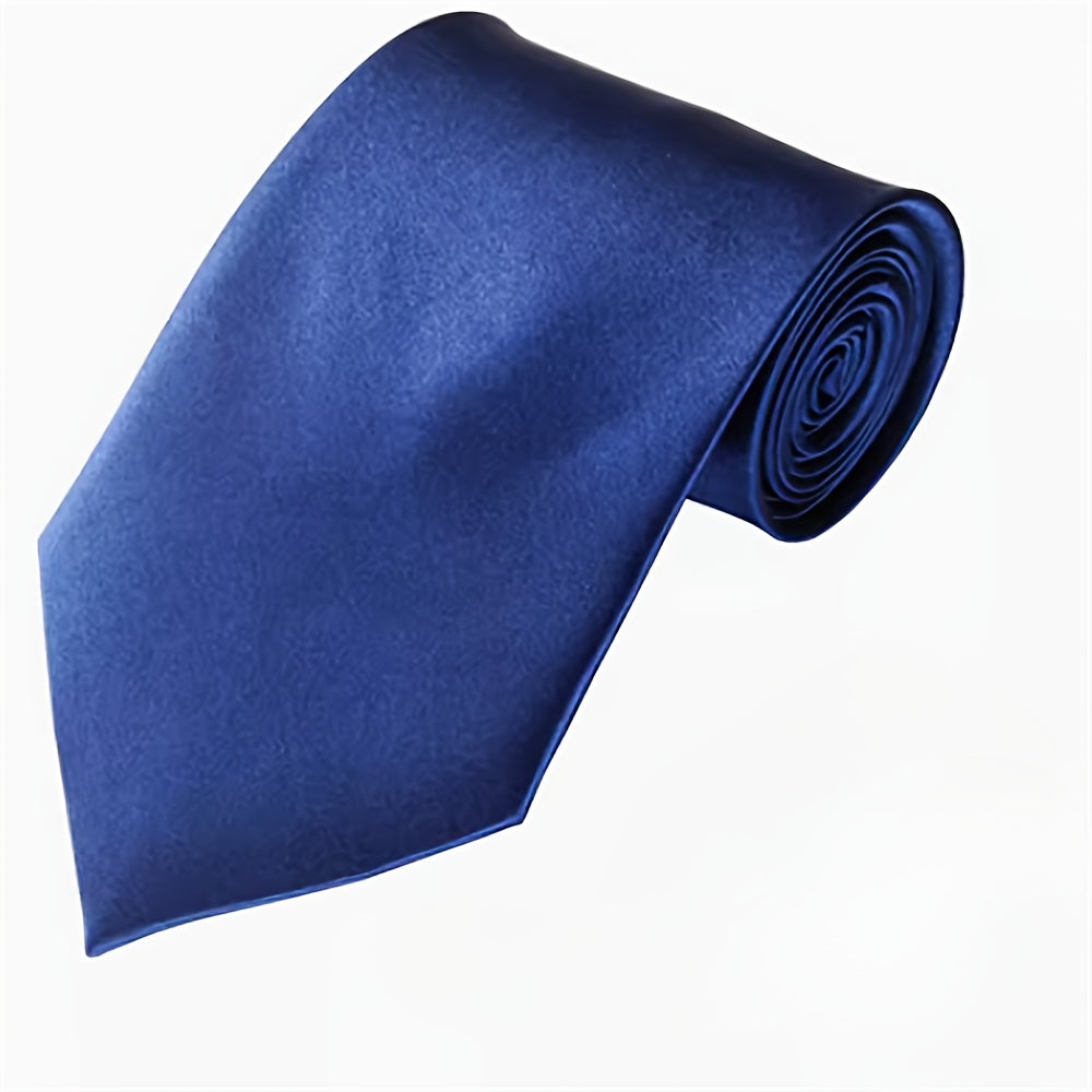 Oq rangli, burgundy va ko'k rangli erkaklar uchun 8 sm kenglikdagi to'liq rangli galstuklar, to'ylar va sovg'alar uchun