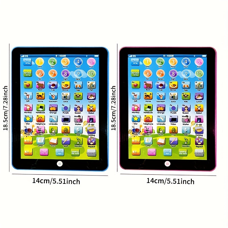 Educational Learning Toy for Early Alphabet and Music Development in Blue and Pink Durable ABS Resin Case for Children Ages 3+