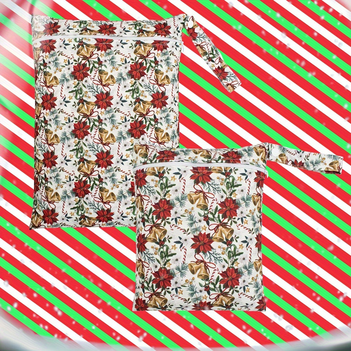 Набор из 2 многоразовых полиэстеровых сумок для влажных и сухих вещей для путешествий, пляжа, спортзала, туалетных принадлежностей