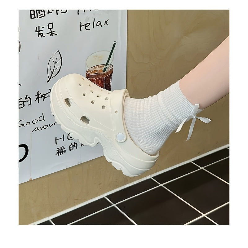 Women's Breathable Summer Shoes With Thick Soles and Height Boost