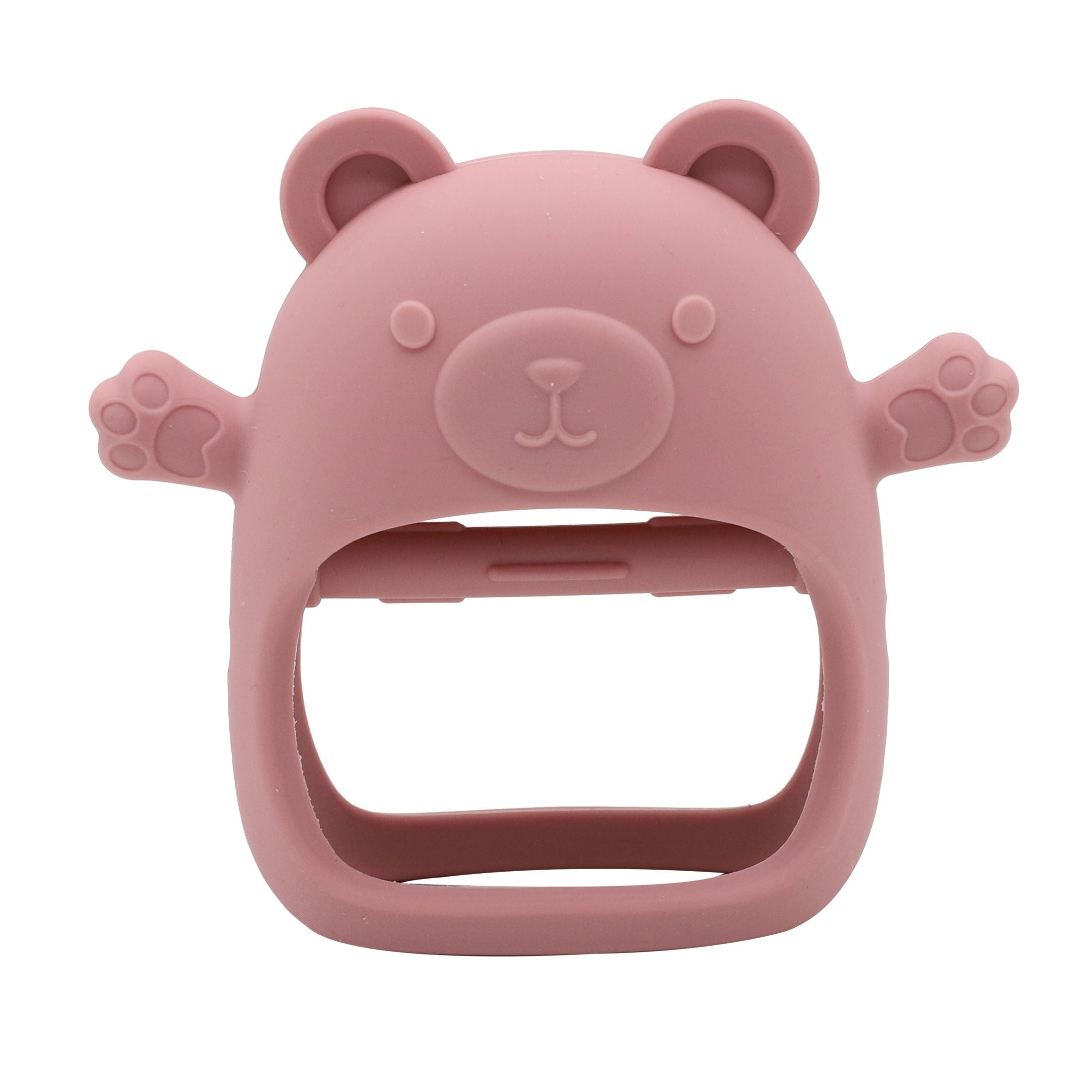 Baby Teething Toy Children's Silicone Bear Teether Gloves for Fall Prevention