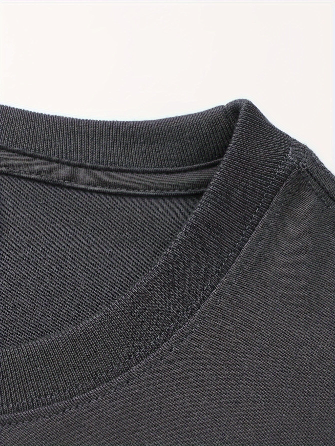 Мужская хлопковая футболка с длинным рукавом, свободный стиль, для весны и осени