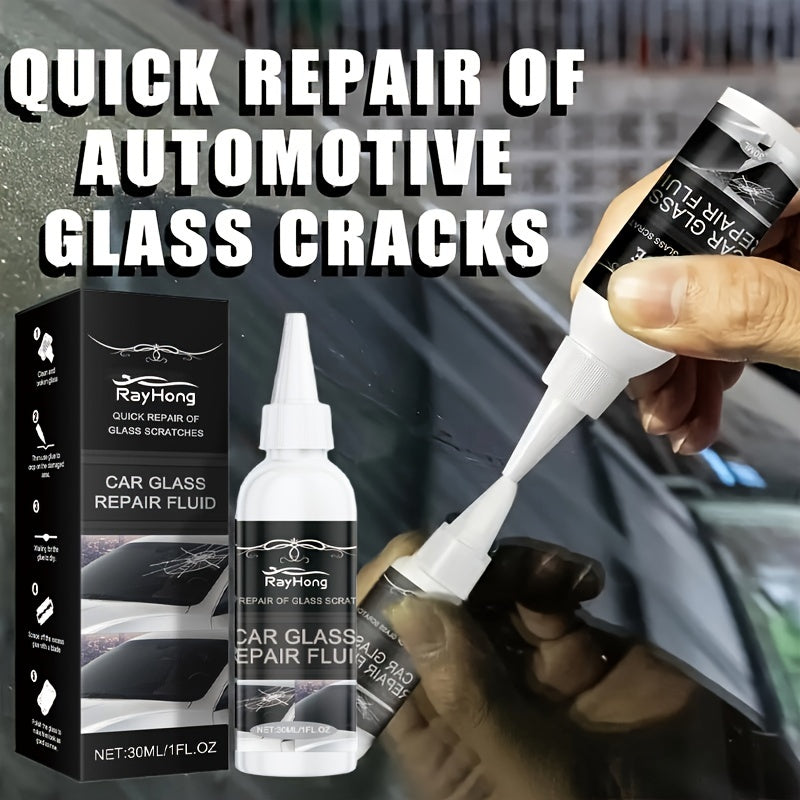 30ml Automotive Glass Crack Repair Kit for Chips and Scratches Vehicle Window Repair
