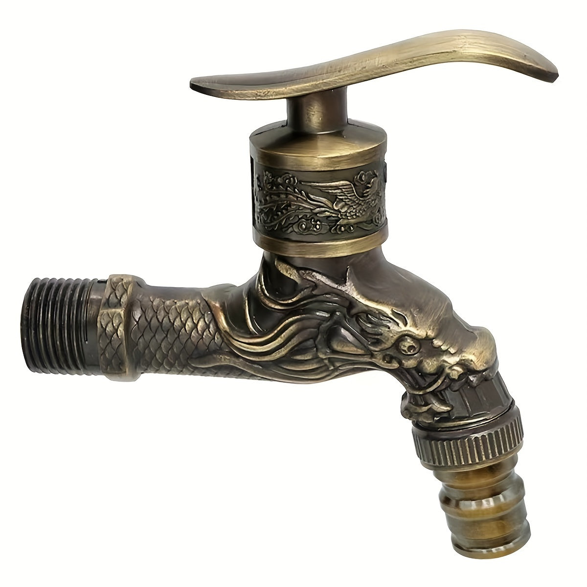 Bronze Retro Wall-Mounted Cold Faucet for Kitchen Bathroom Garden