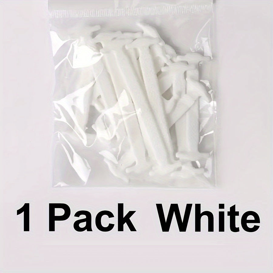 16pcs Silicone No-Tie Elastic Shoelaces for Sneakers and Casual Shoes