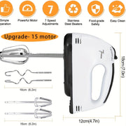 Electric Handheld Egg Beater Mini Mixer for Baking, 220V, European Standard