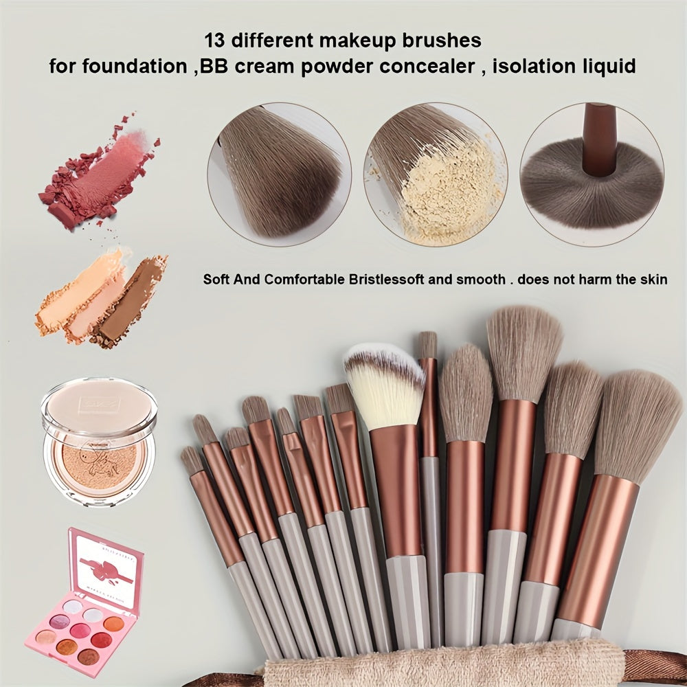 Synthetic Makeup Brush Set for Beginners and Professionals with Travel Case