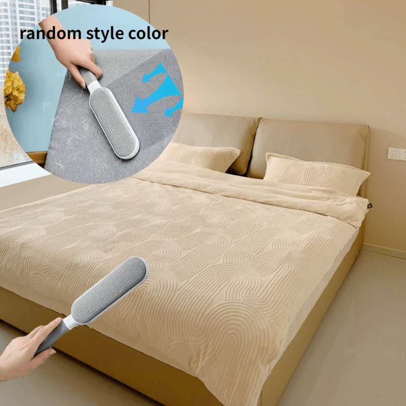 Reusable Double-Sided Pet Hair Remover for Clothing and Surfaces