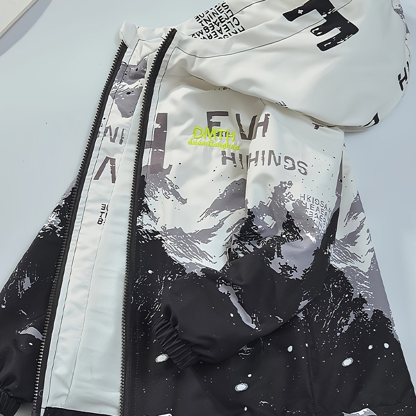 Мужская ветровка с капюшоном, весна-осень, повседневная, с мультяшным принтом, из полиэстера, свободный крой