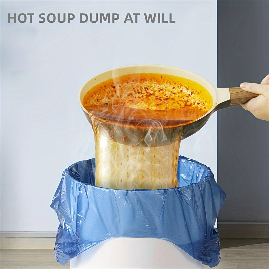 55/110/165 taqsimlangan chiqindilar sumkasi uyda foydalanish uchun - mustahkam, ko'chma, katta ko'ylak uslubi - oshxona uchun arzon bir martalik plastik sumkalar