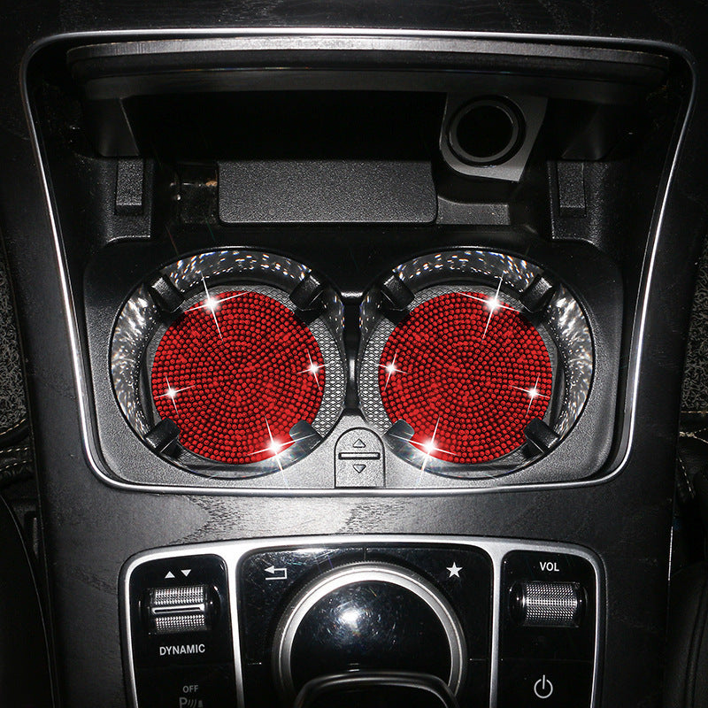 2-Piece Silicone Car Cup Mat Universal Anti-Slip Water Cup Holder Insulation