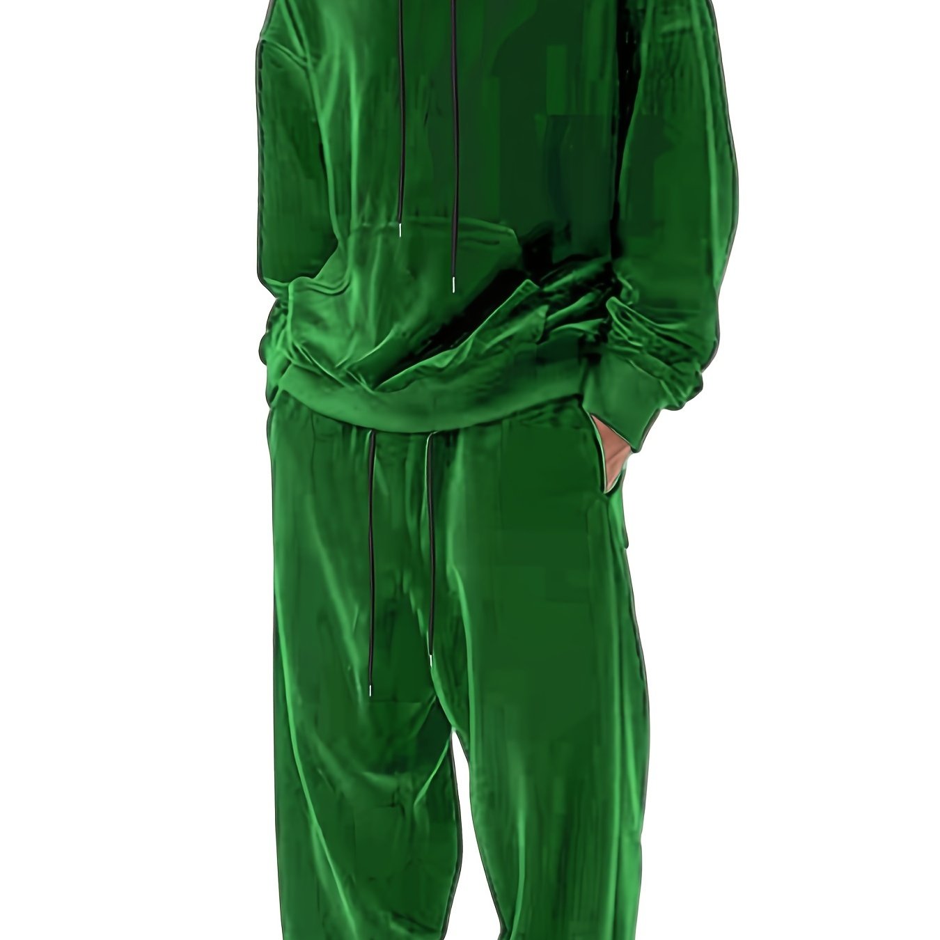 Erkaklar uchun velur xuddi va shimlar to'plami, kuz va qish uchun mukammal.