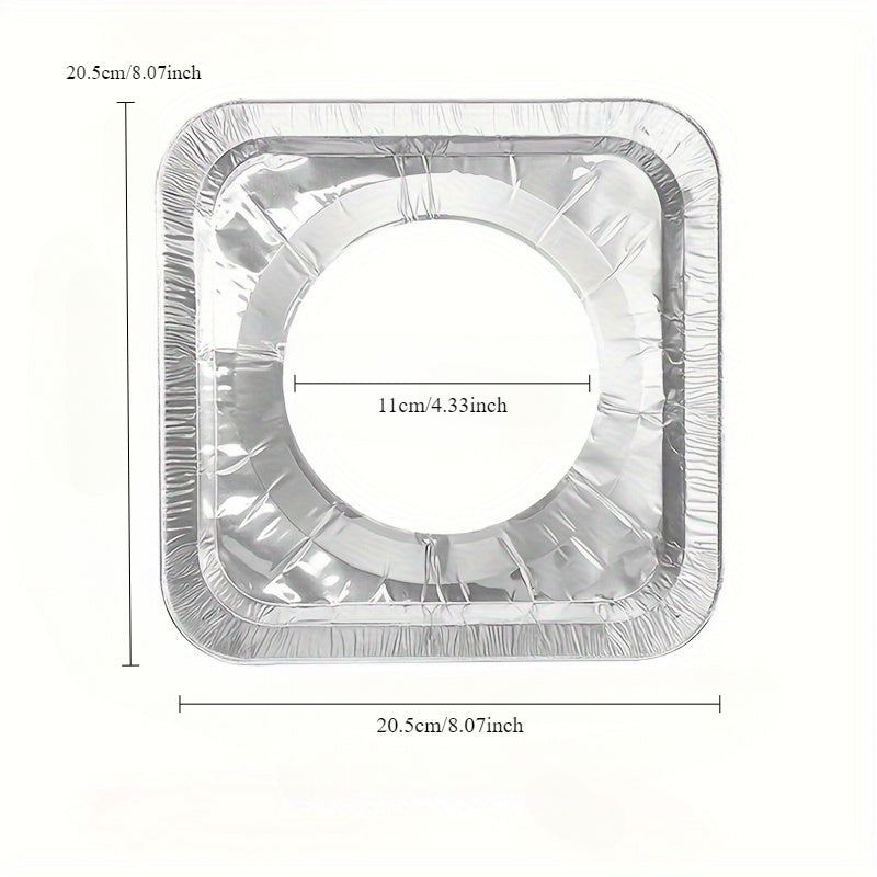10/50/100 шт. одноразовых алюминиевых фольгированных крышек для конфорок газовых и электрических плит