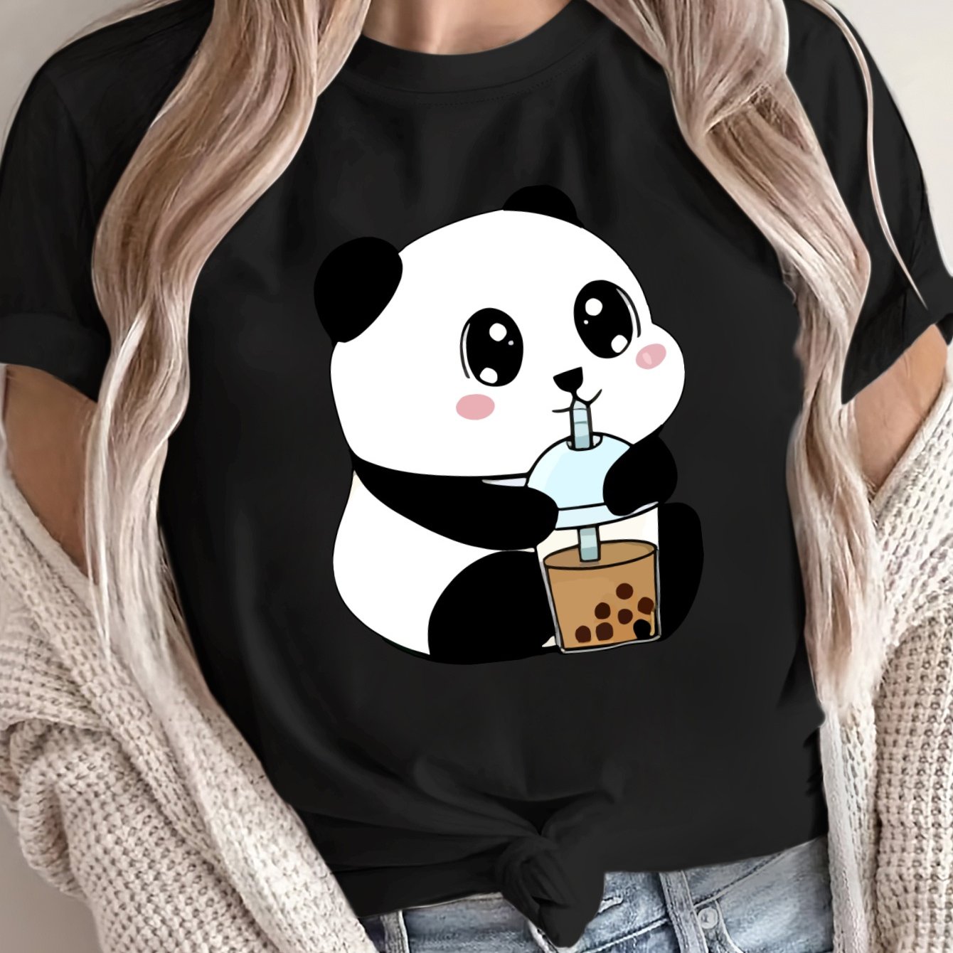 Women's Loose Large Size T-Shirt Spring Summer Short Sleeve Casual Breathable Fabric