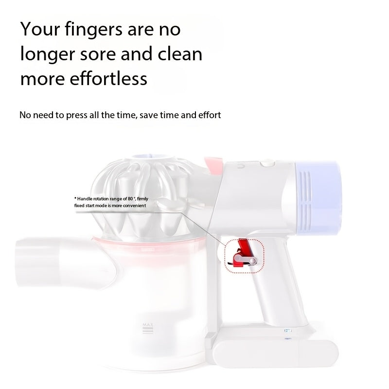 Set of 2 Vacuum Cleaner Switch Locks for Dyson V7 V8 V10 V11 V15 Red Power Key Locks