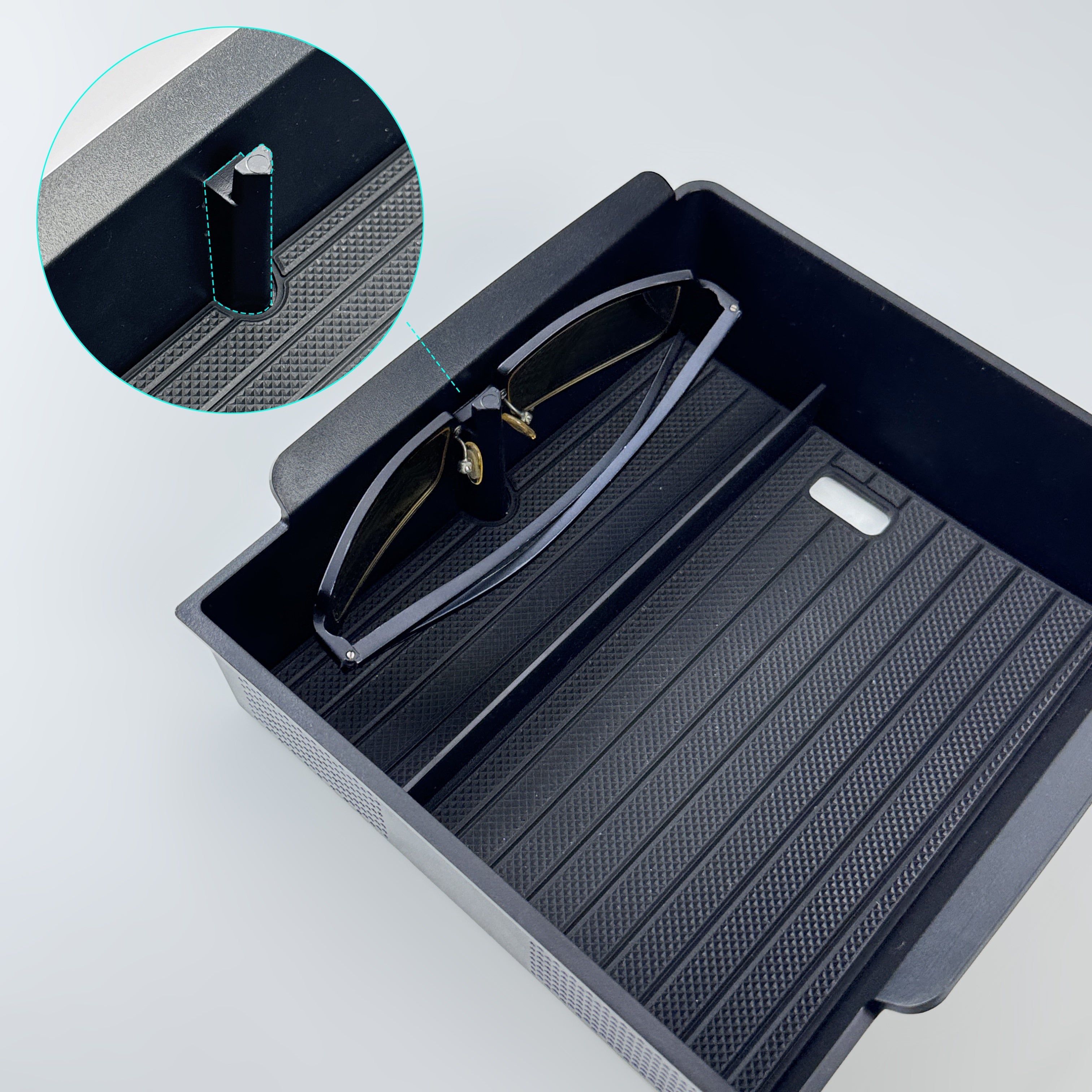 Car Interior Center Console Armrest Storage Box Set for Tesla Model 3 and Y