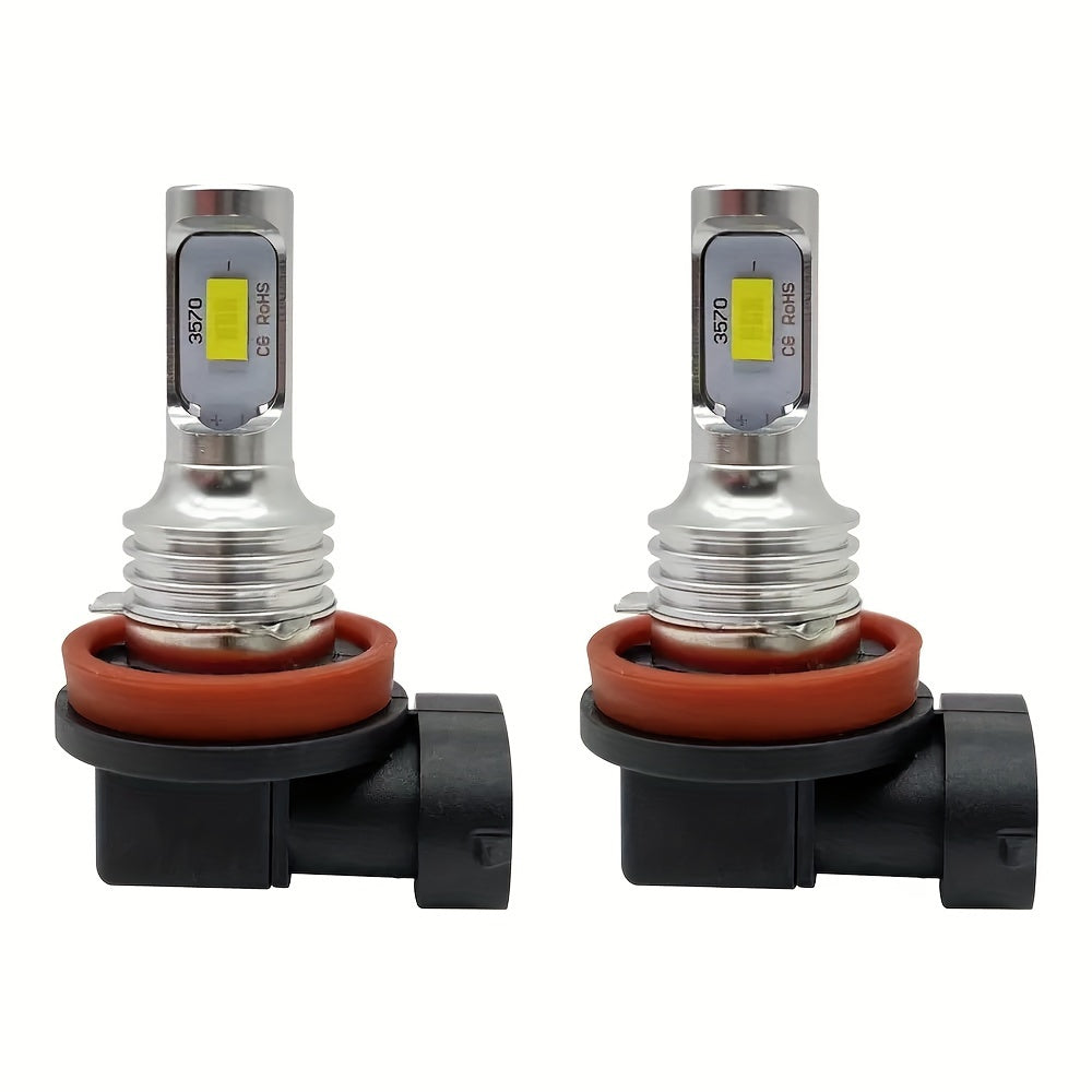 LED Car Fog Light Bulbs 2 Pack 6000K White H7 H4 H11 H8 9145 12V