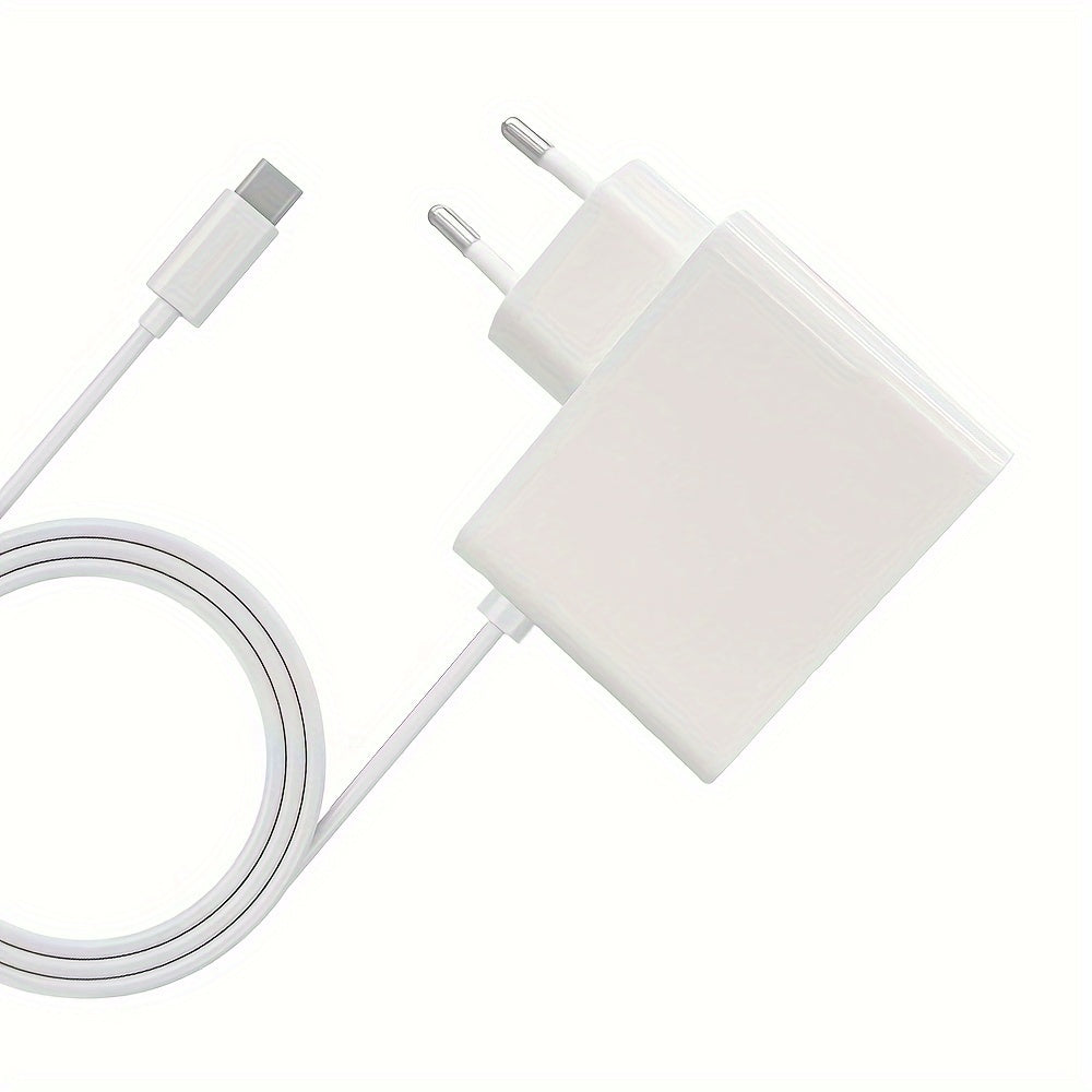 65W USB C GaN PD devor uchun zaryadlovchi, 150cm USB-C kabel bilan, noutbuklar va smartfonlar uchun