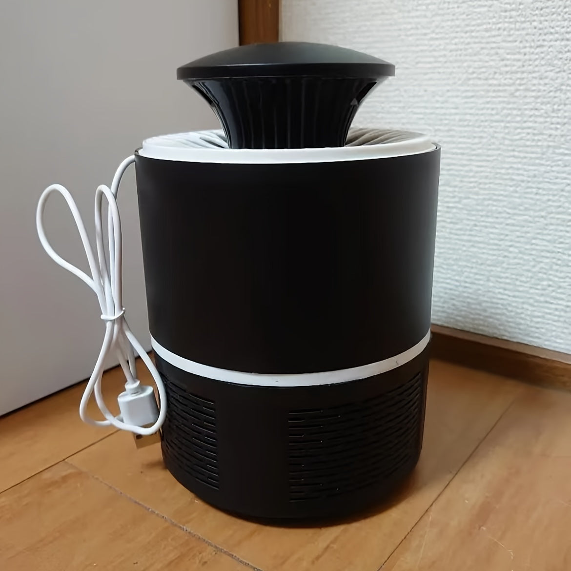 Черная USB-лампа-отпугиватель комаров с низким уровнем шума, автоматическая, безопасная для использования внутри помещений, для детей и пожилых