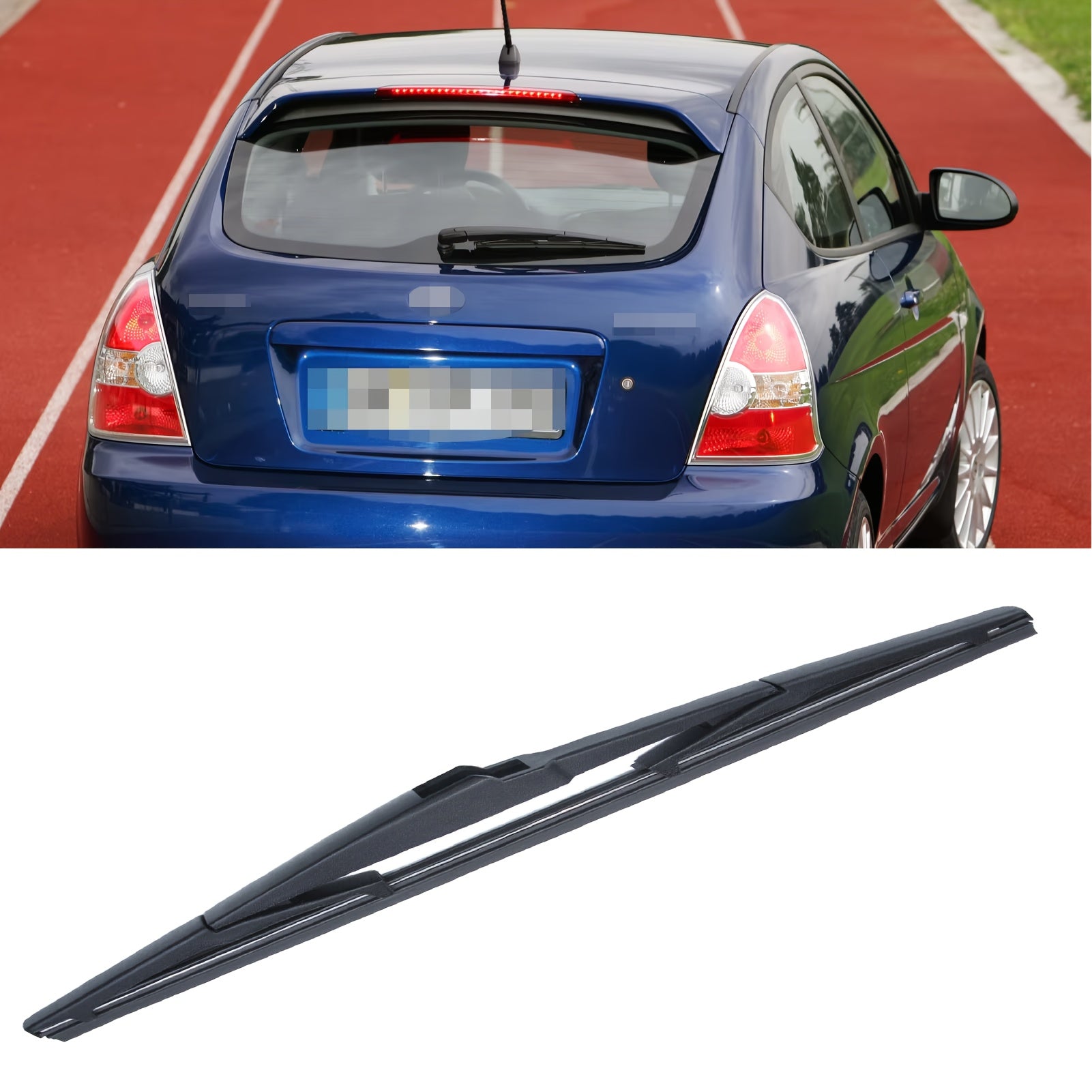 14-Inch Rear Wiper Blade for SUVs and Cars, Universal Fit, Durable Rubber