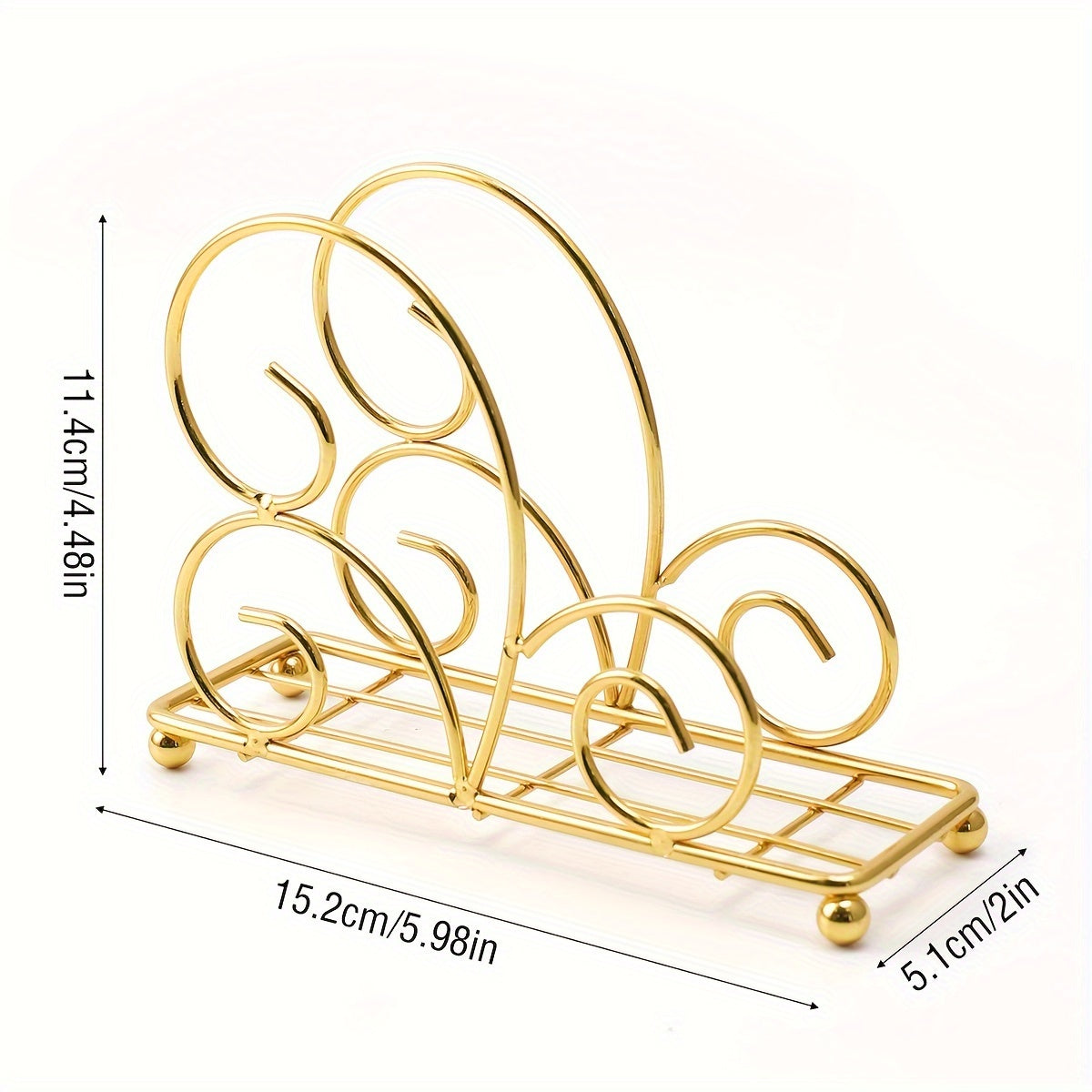 Держатель салфеток с вертикальным полукруглым дизайном для кухни и столовой