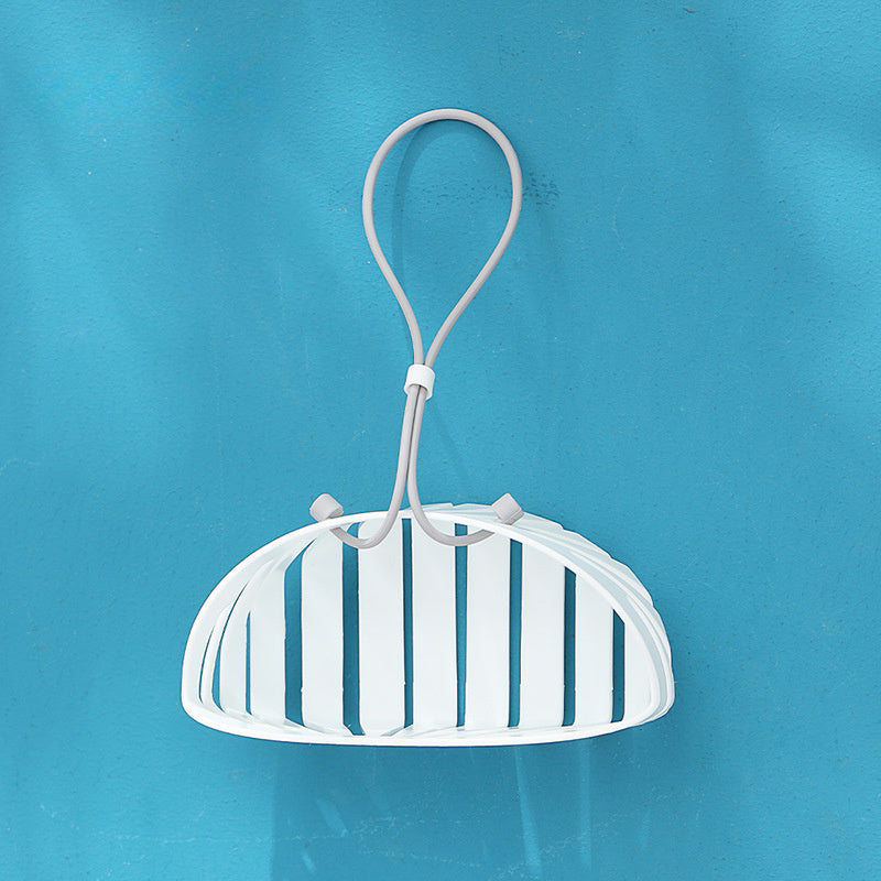 Modern Plastic Kitchen Sink Caddy with Drainage System Wall Mount Organizer