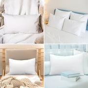 White Pillowcases Set for Bed Sofa Breathable Soft High-Quality Fabric