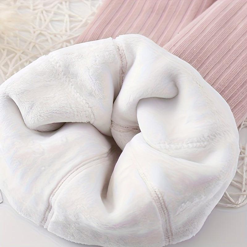 1 juft qizlar uchun qalin qish crew paypoqlari